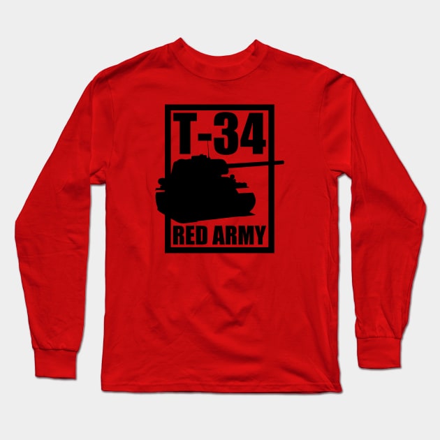 T-34 Tank Long Sleeve T-Shirt by Firemission45